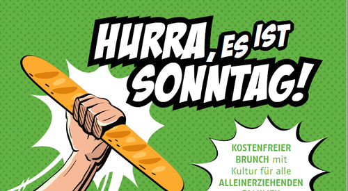 Plakat Hurra es ist Sonntag