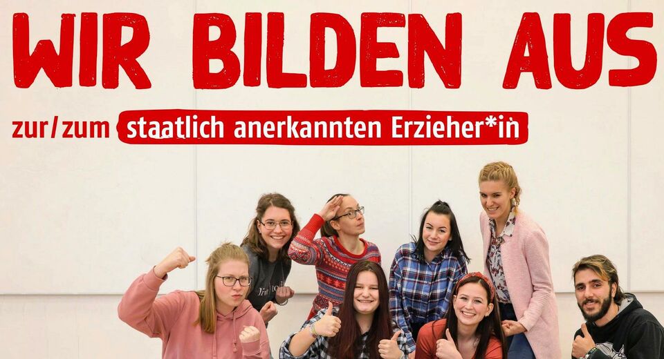 Bild Wir machen Kinder MUTIG ...<br>... und werden Erzieher*innen!