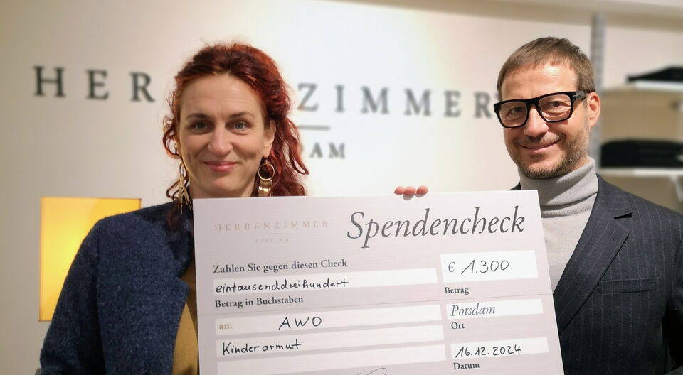 Herrenzimmer Potsdam unterstützt Büro KINDER(ar)MUT