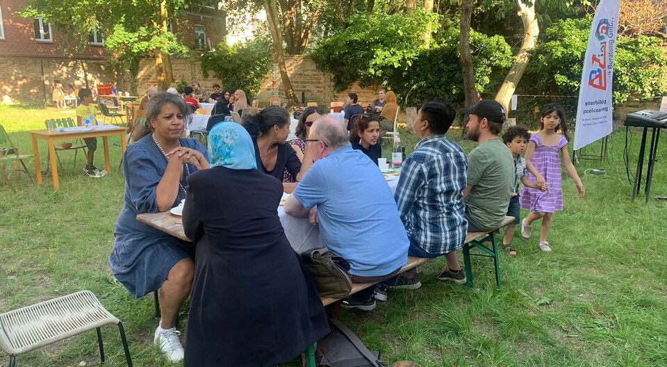 Gemeinsames Feiern zum Opferfest in der AWO Alten Druckerei Potsdam